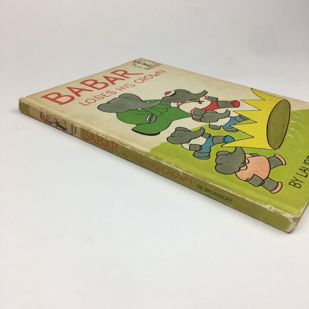 Babar Loses His Crown Elephant Cartoon Beginner Book Club Edition Hardcover 1967 - Picture 3 of 9